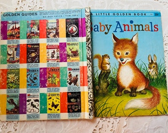 Vintage Baby Animals Little Golden Book, 1956