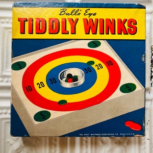 Vintage Tiddly Winks, Whitman Toy, Bull's Eye, Complete