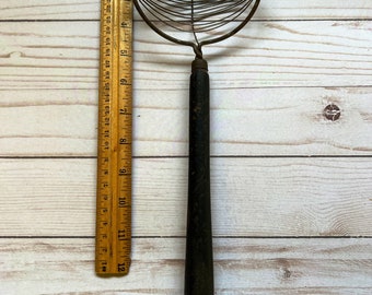 Vintage Primitive Farmhouse Wire Kitchen Tool, Whisk, Strainer, Photo/Movie Prop