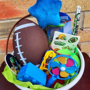 Football Birthday Basket: Football Toys, Plushy, Buzz Lightyear Toy image 2