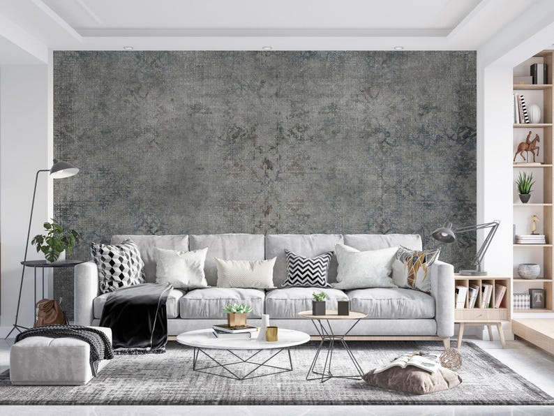 Snapshot of Grey Textured Wallpaper For Urban Apartments With A Rustic Touch