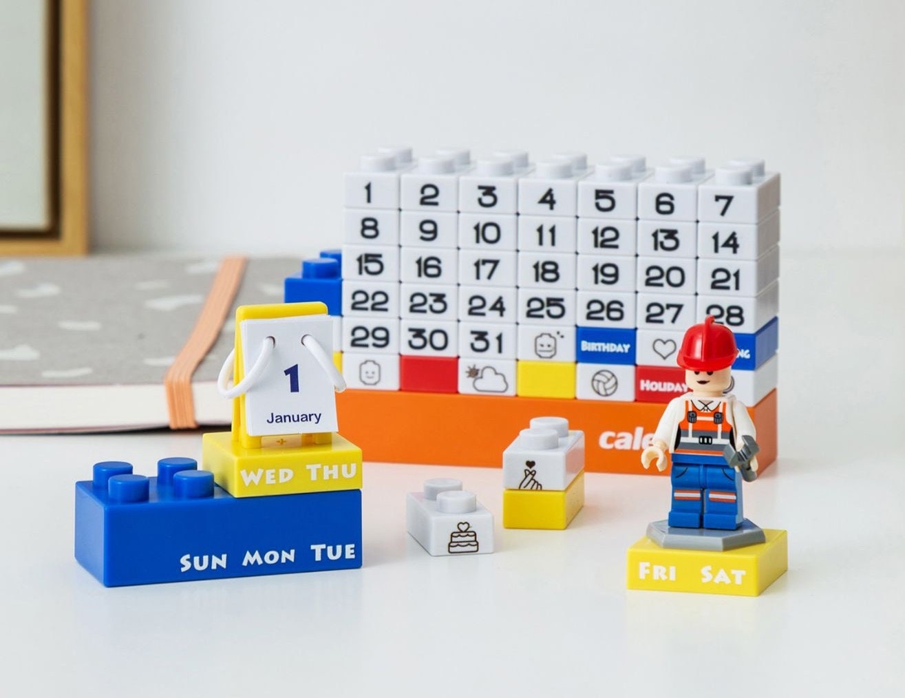 Custom Minifigures Calendar, Personalized Lego Minifigures Calendar