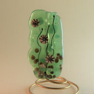 One of a kind Murrini Flower Handmade Lampwork SRA Artist BWB image 1