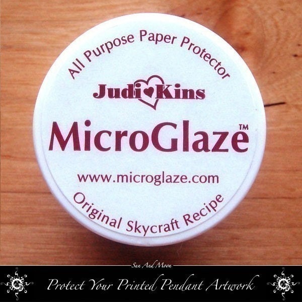 Judy Kins MicroGlaze All Purpose Paper Protector - Waterproof Your Printed Artwork - Great for Pendants