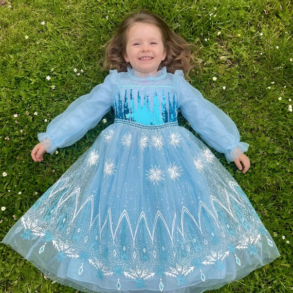 frozen dress toddler Elsa Cosplay Toddler's Princess our high quality handmade Elsa princess dress is sure to start a conversation Disney Frozen Character Dress In