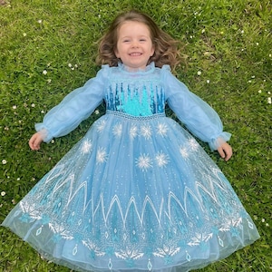 Elsa Dress for Girls – frozen Costume kids, princess costume toddlers