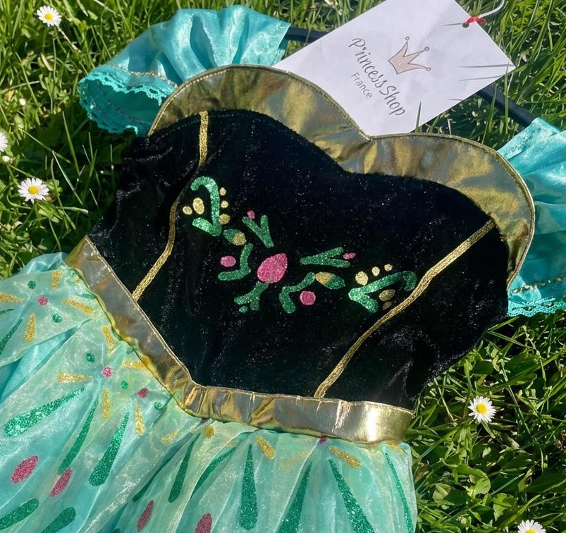 frozen anna green dress costume Anna Disney, Frozen, Princess Ball Gown Costume