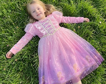 Rapunzel Dress for Girls – Pink Princess Costume for Toddlers