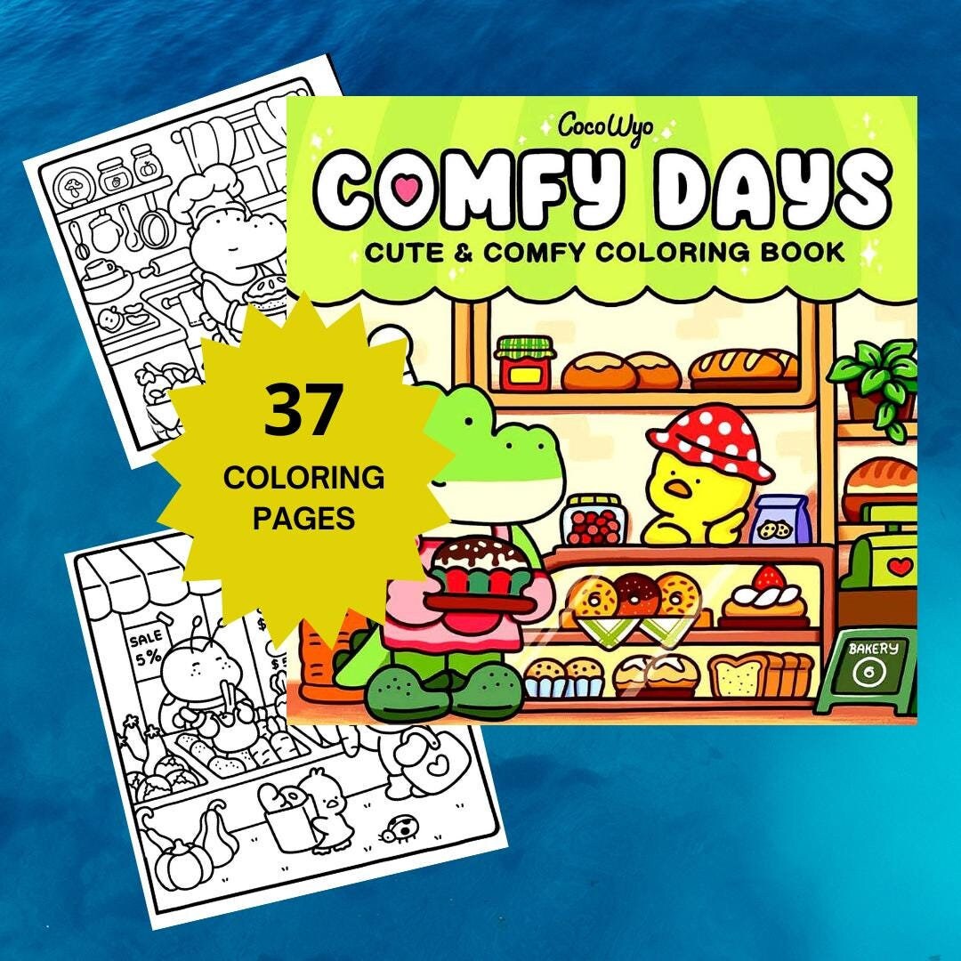 COLORIR DIAS COMFY / Bobbie Goods - Etsy Portugal