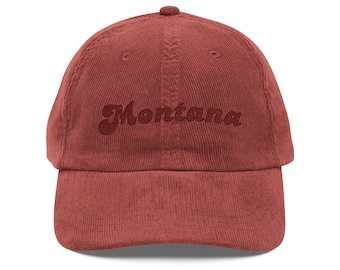 Vintage Corduroy Cap with Montana Embroidery, Stylish Hat for Outdoor Adventures, Perfect for Any Casual Occasion, Gift for Him or [...]
