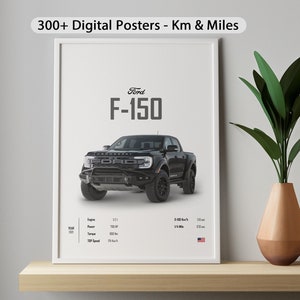 フォード F-150 マッスルカー カーポスター デジタルプリント 壁 子供 男の子 部屋 ドイツ車 装飾 子供 自宅 オフィス 保育園 装飾 寮 彼へのギフト