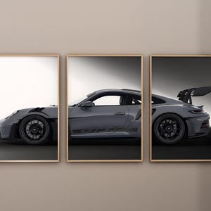ポルシェ 911 GT3 2023 車のポスタープリント 壁 子供 男の子 部屋 ドイツ車 装飾 子供 自宅 オフィス 保育園 装飾 寮 彼へのギフト