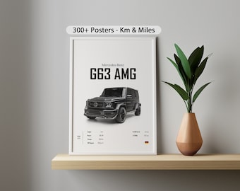 Mercedes G63 AMG Car Poster: Kids Room Decor (Digital Download)