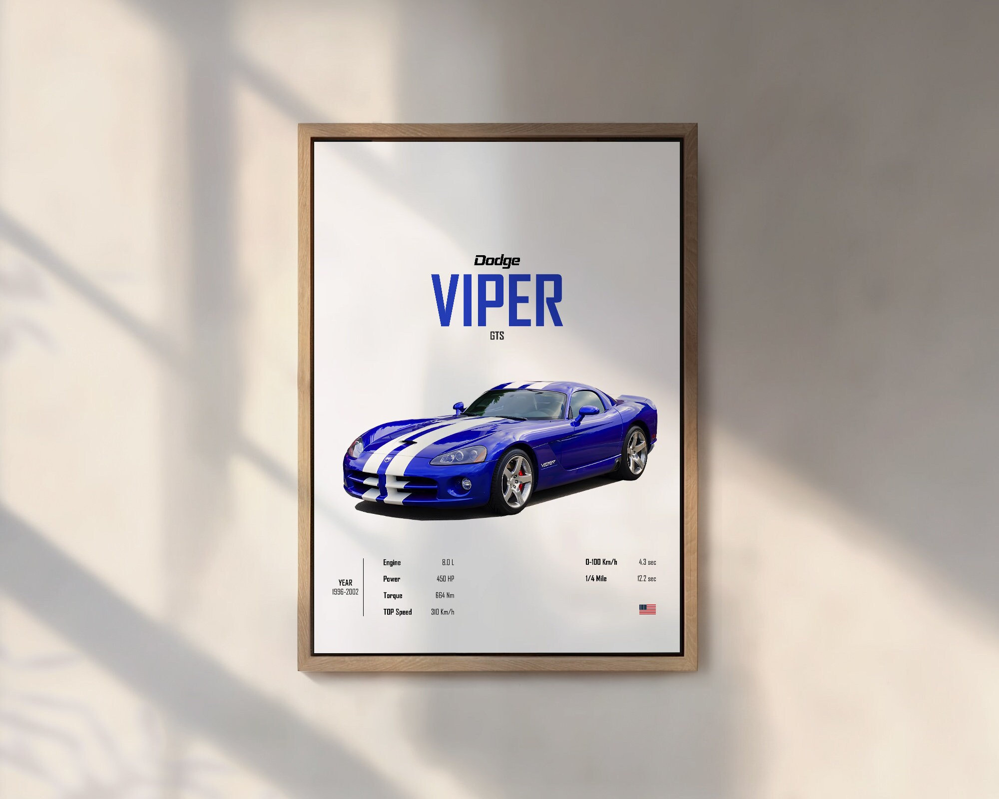 Dodge Viper Banner 3x5 Ft Flags SRT Car Show Garage Man Cave Wall