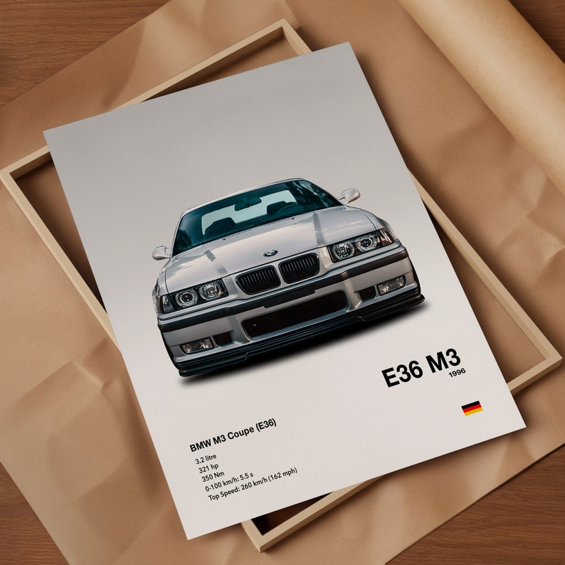 BMW M3 Poster Set: E30, E36, E46 Illustration (digital Download) - Etsy