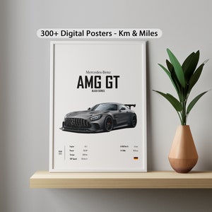 デジタルポスター メルセデス GT AMG 2020 車のポスタープリント 壁掛け 子供 男の子 夫 部屋 装飾 子供 自宅 オフィス 保育園 誕生日プレゼント 友人