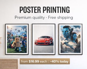 Custom Poster Printing Service | Personalized Wall Art | Home & Kids Room Decor