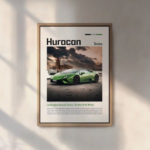 Lamborghini Huracan Car Poster Print Digital Download Hyper Car Poster Super Car Print Art Print Poster Home Decor Wall Decor