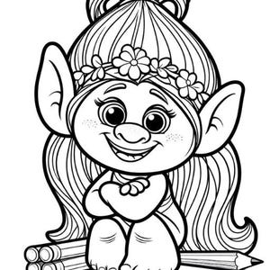 IllustrationsTrollColoringBook:40Pages ofCreativeDelightforKidsandAdults Unique ActivityBookA gift foraboy,girlPrinceTrollKingWoodmanHappy