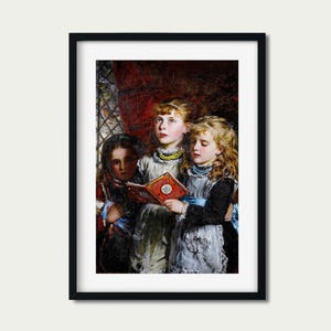 Victorian Christmas Carolers | Heartwarming Holiday Scene | PRINTABLE Digital Download