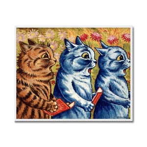 Singing Cats Illustration | Louis Wain Vintage Art | PRINTABLE Digital Download