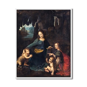 The Virgin of the Rocks | Leonardo da Vinci Masterpiece | Classic Religious Painting | PRINTABLE Digital Download
