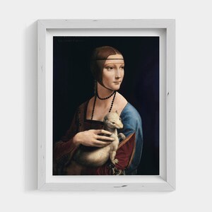 Lady with an Ermine | Leonardo da Vinci Renaissance Portrait | Classical Fine Art Print | PRINTABLE Digital Download
