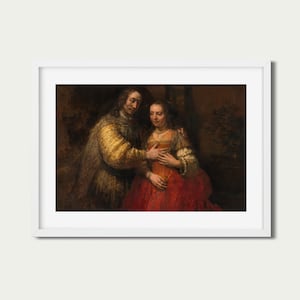 The Jewish Bride | Rembrandt Romantic Couple Portrait | Dutch Golden Age Masterpiece | PRINTABLE Digital Download