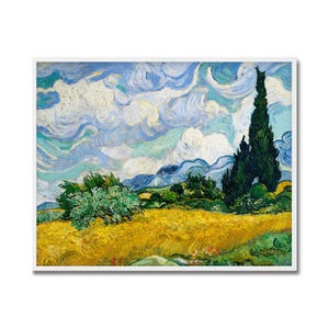 Van Gogh Wheat Field with Cypresses | Vincent Van Gogh Classic Landscape Art | PRINTABLE Digital Download
