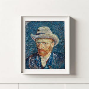 Self-Portrait with Grey Felt Hat | Vincent van Gogh Impressionist Portrait | Fine Art Wall Decor | PRINTABLE Digital Download