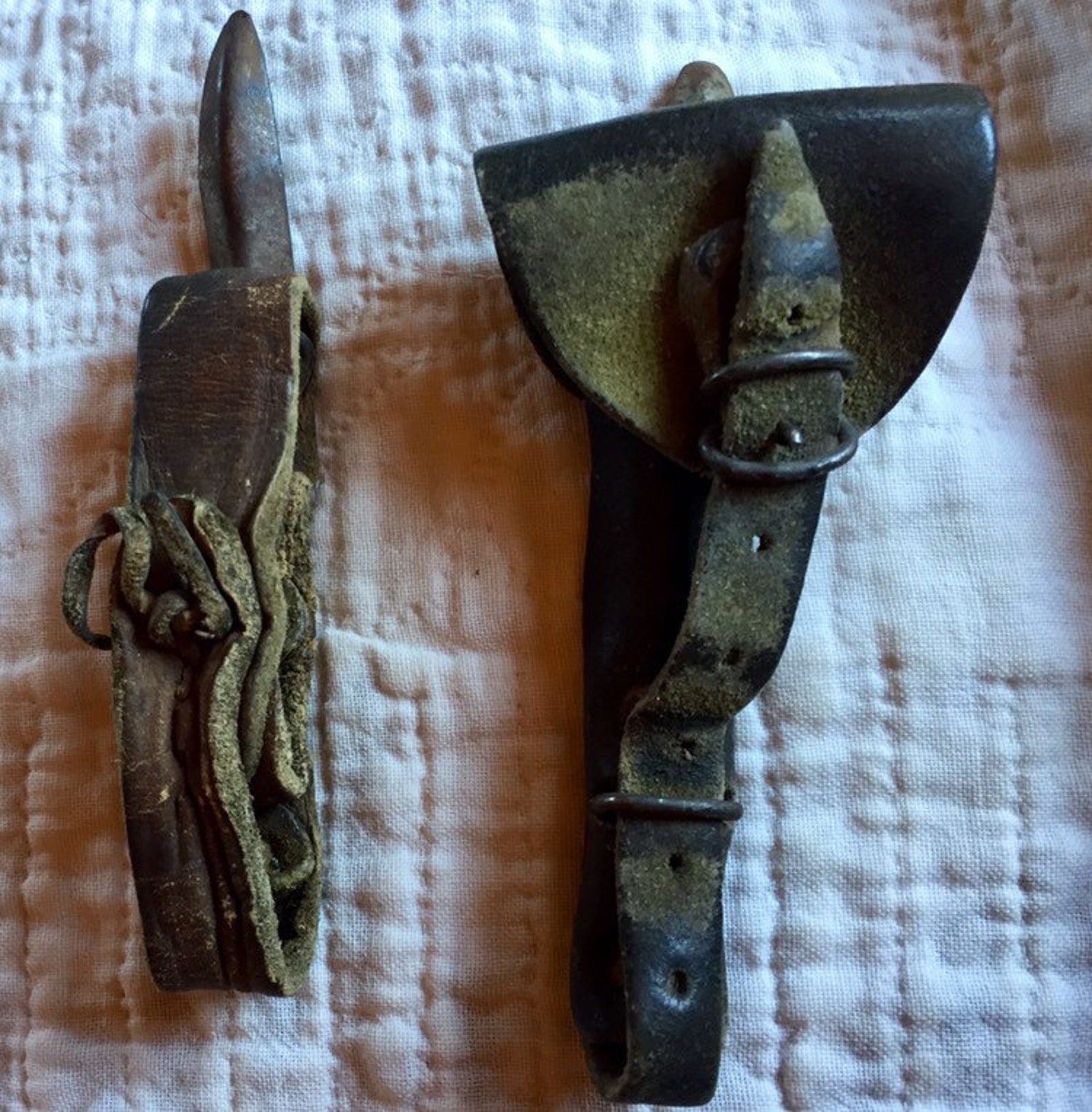 ANTIQUE CORN HUSKER Hand Tool Leather Metal Etsy