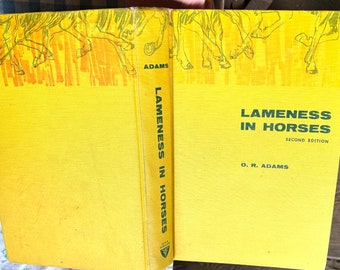 1973 VINTAGE HORSE BOOK Lameness in Horses  560 pages illustrated photos X-rays