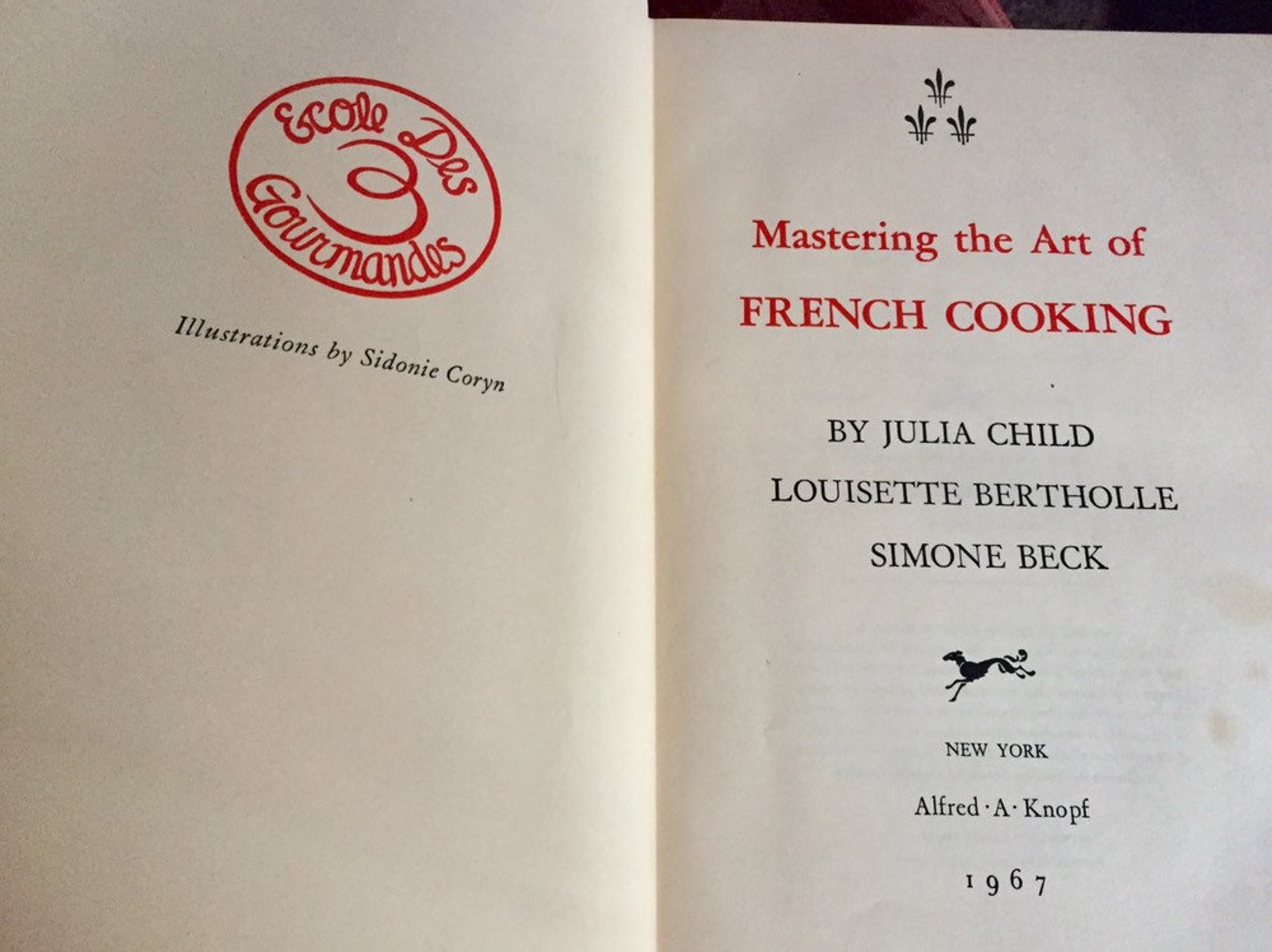 FRENCH COOKING BOOK vintage 1967 Julia Child cook book 700 Etsy