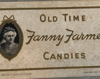 VINTAGE CANDY BOX Fanny Farmer advertising container