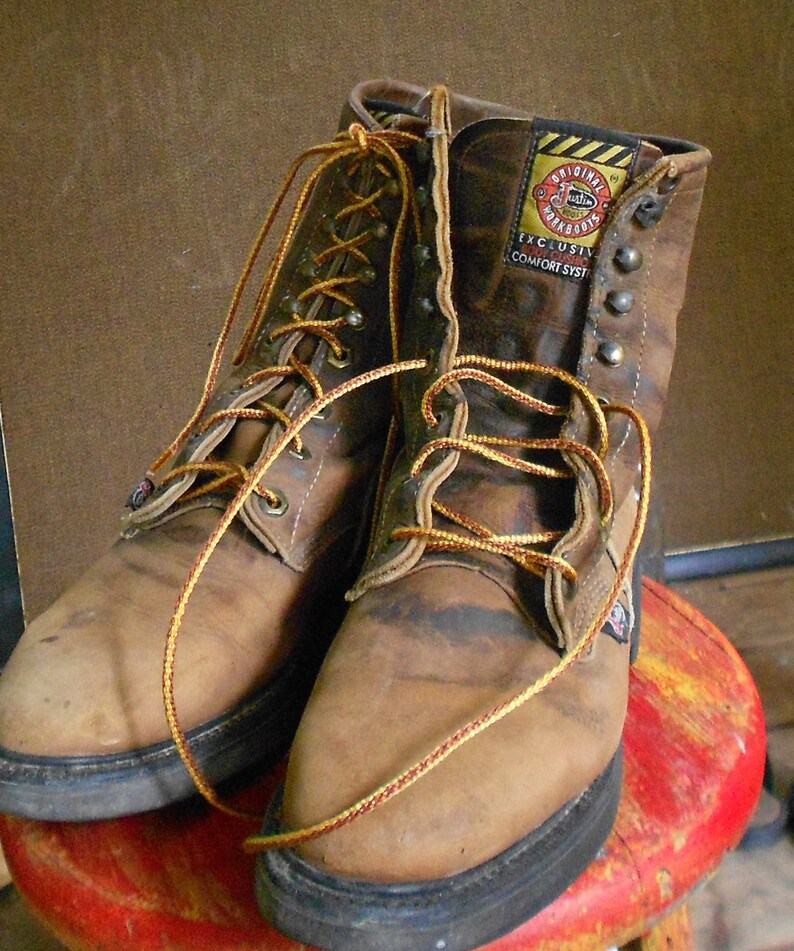 justin leather work boots