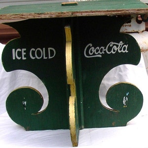 CocaCola STORE DISPLAY , Ice Cold Coca Cola, Coke Vintage display stand, Side Table, awesome shabby decor, ooak image 5