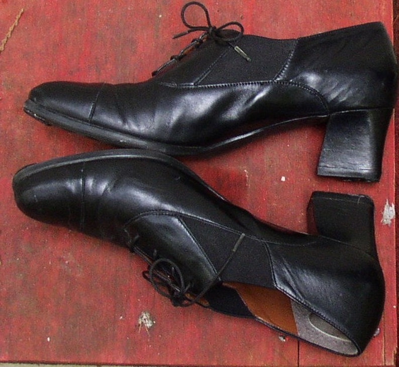 Vintage OXFORD PUMP Easy Spirit Shoes Leather Black - Etsy