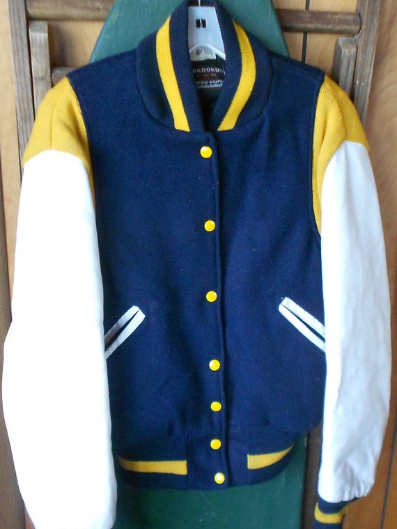 VINTAGE TEAM JACKET, Letterman coat, Wardens, wool, l… Gem