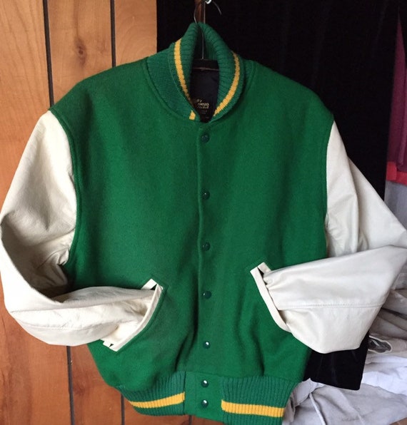 UNISEX LETTERMAN JACKET vintage student coat wool