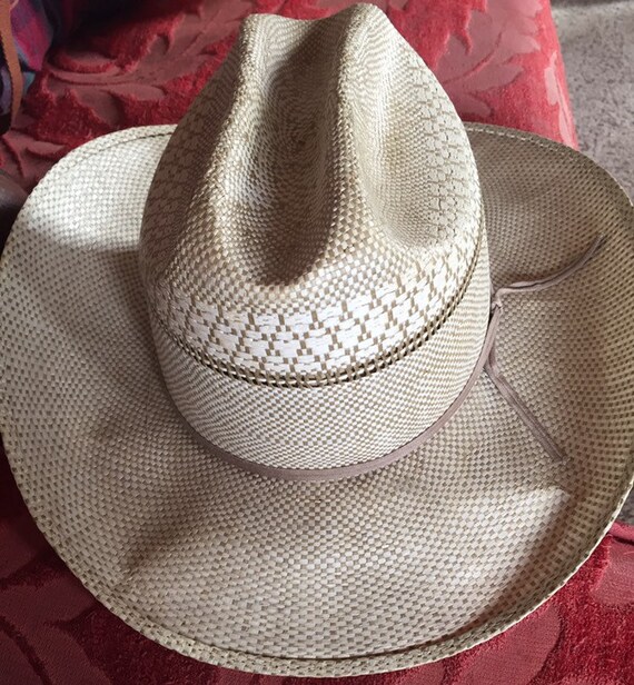 VINTAGE COWBOY HAT Straw Ranchcraft 