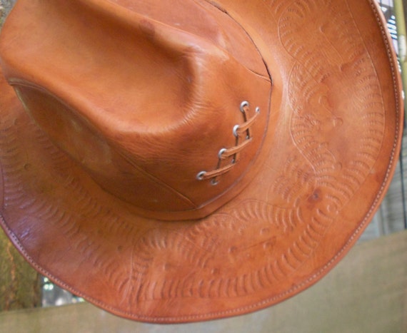 leather gaucho hat