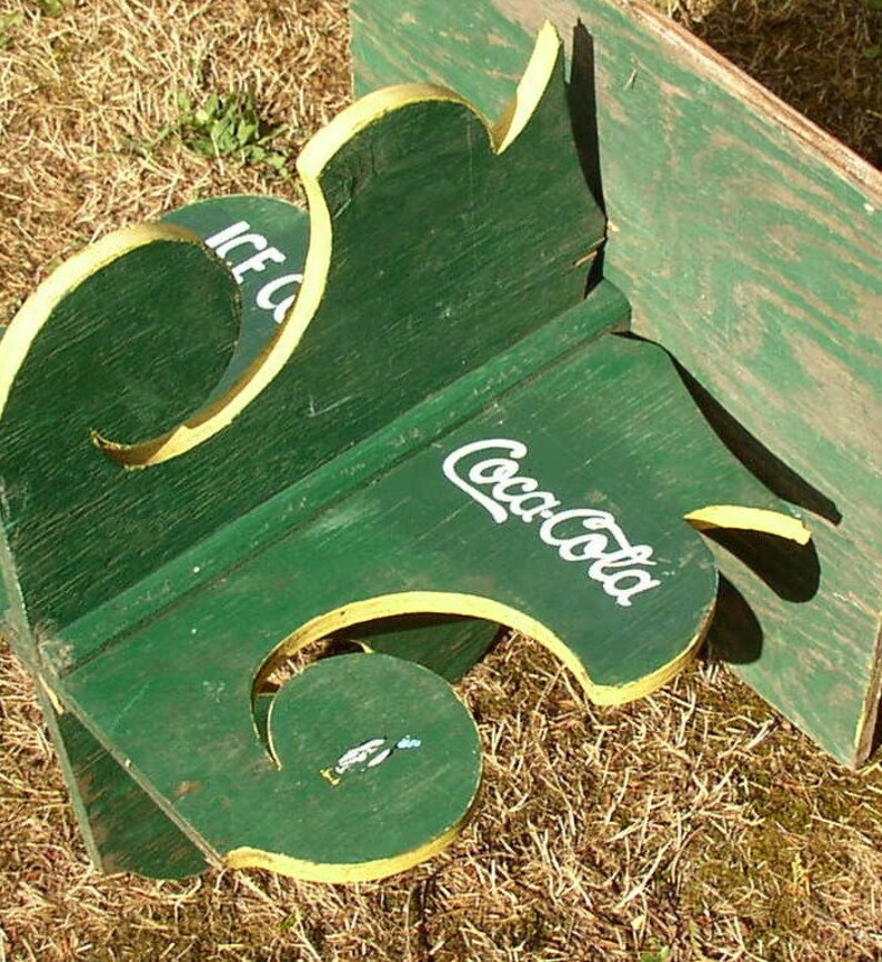 CocaCola STORE DISPLAY , Ice Cold Coca Cola, Coke Vintage display stand, Side Table, awesome shabby decor, ooak image 3