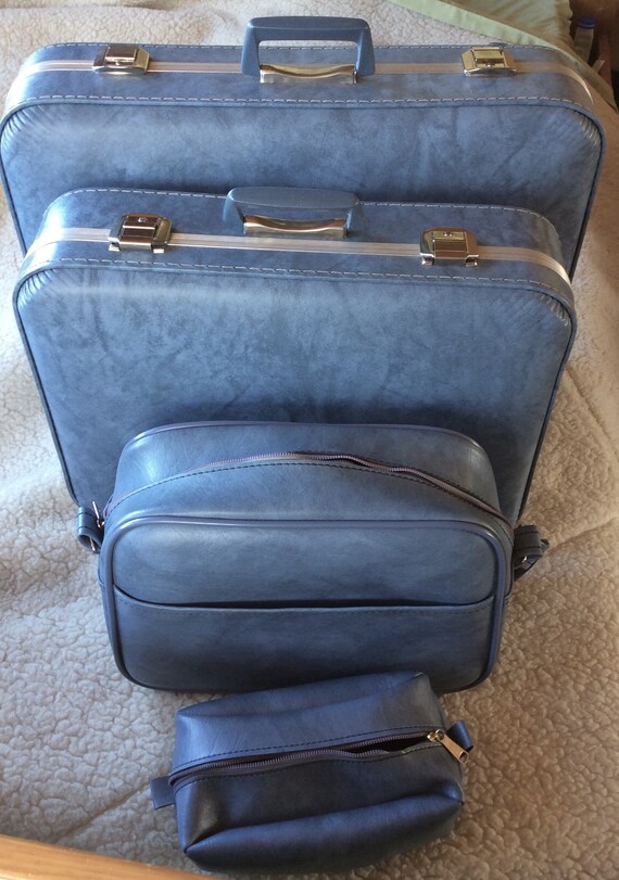 blue suitcase set