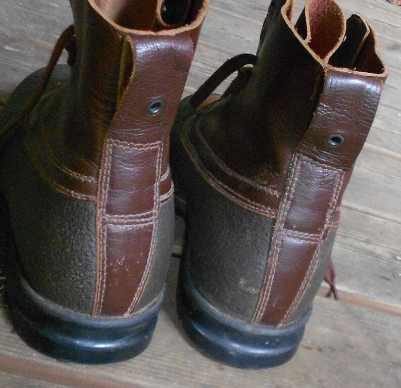 1965 SWEDISH MILITARY BOOTS leather rubber Tretorn quality | Etsy