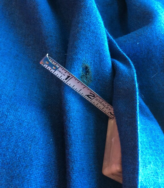 BLUE WOOL DRESS vintage frock, antique 1940s era,… - image 8