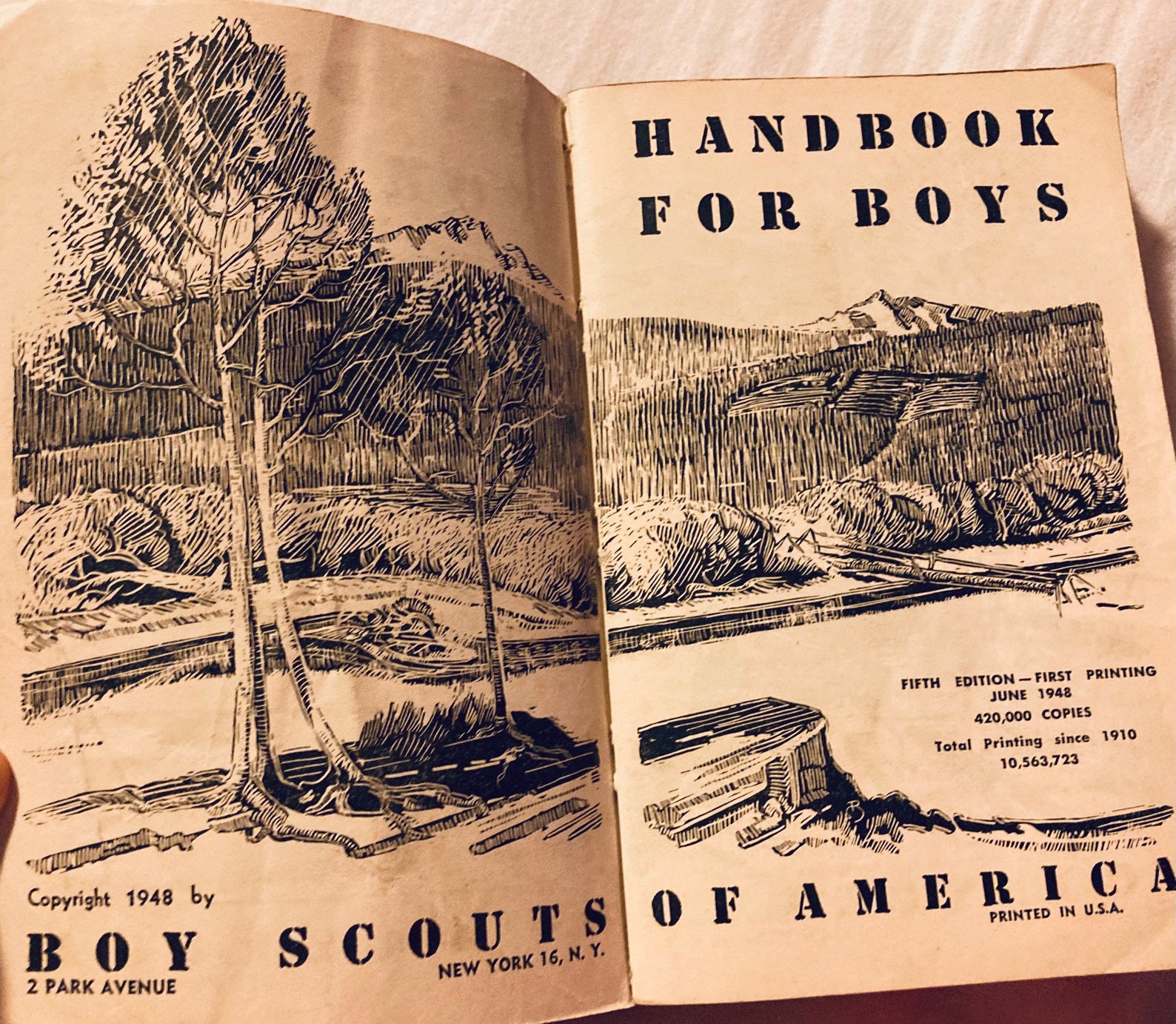 1948 BOY SCOUTS HANDBOOK Vintage Complete Info and Cool Etsy