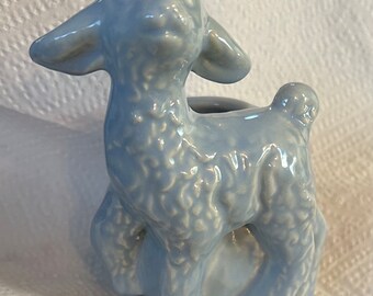 VINTAGE LAMB VASE ceramic planter collectible mid century child decor