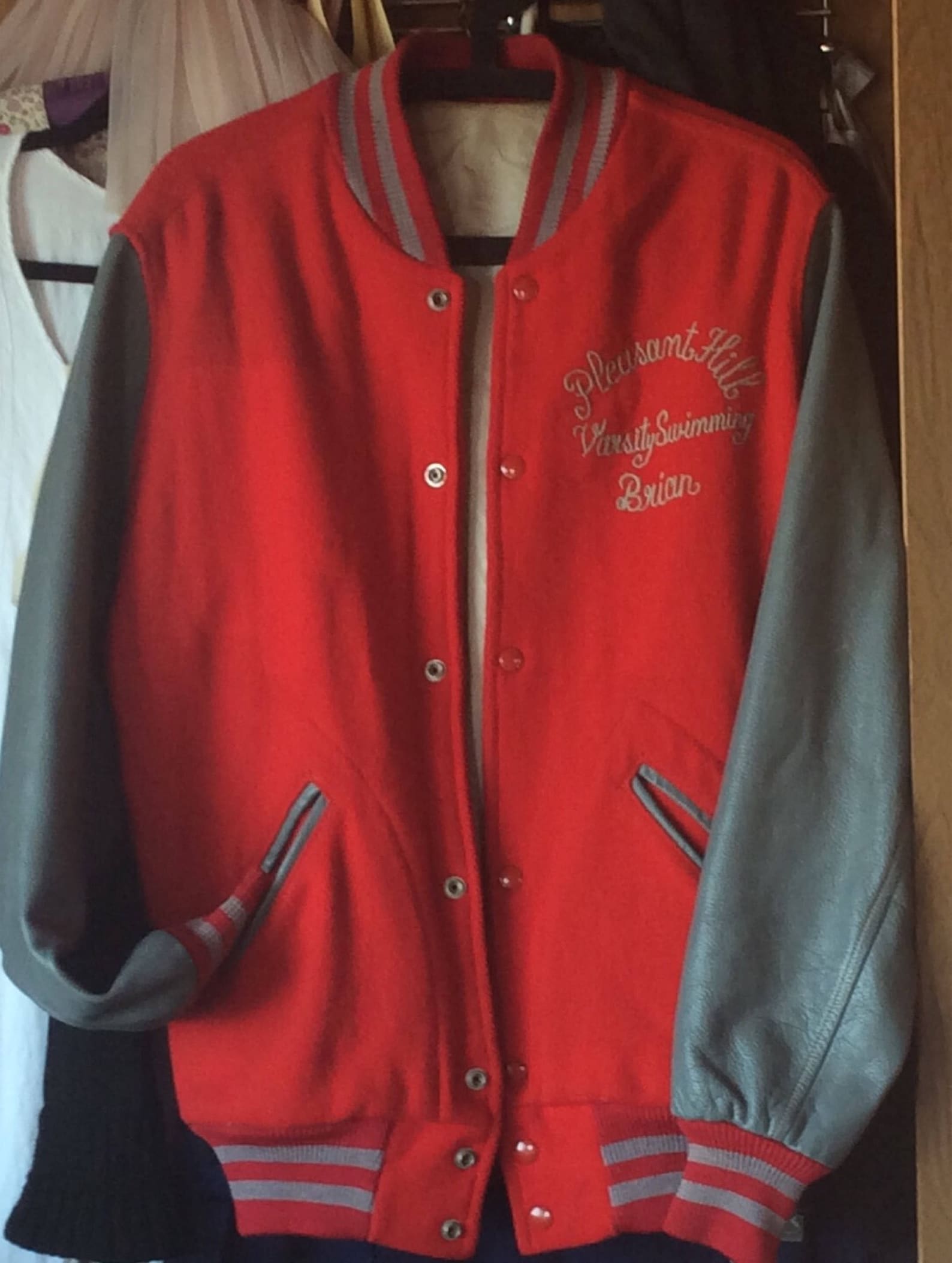 VINTAGE LETTERMAN JACKET Wool Leather Sporting Coat Varsity Etsy