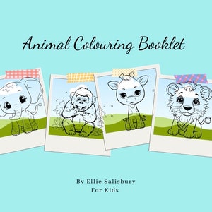 Children’s Animal Colouring Booklet -Digital