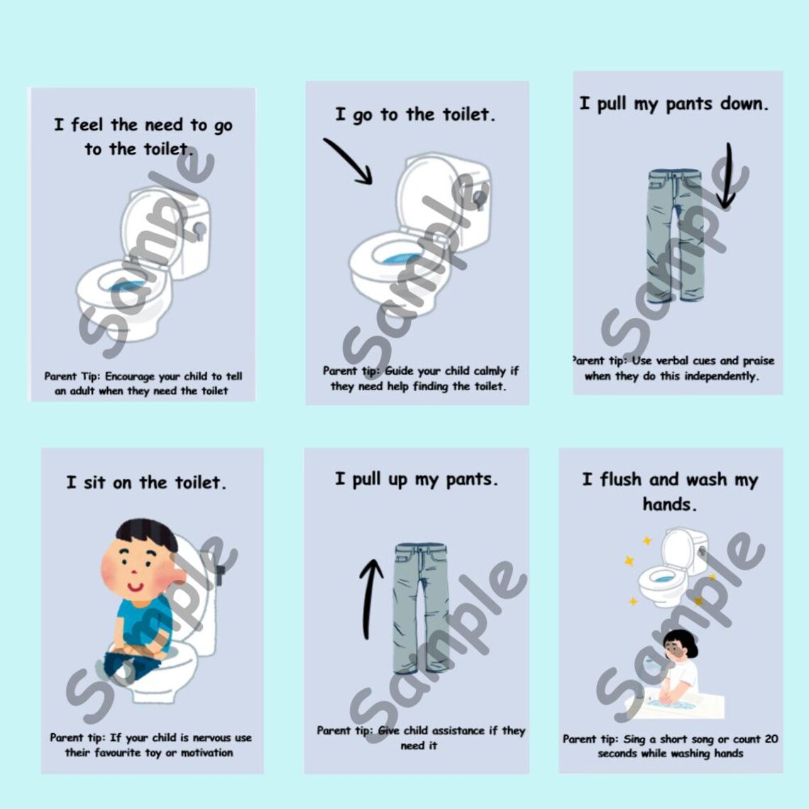 Toilet Training Social Story Printable | Autism & SEN Visual Routine ...